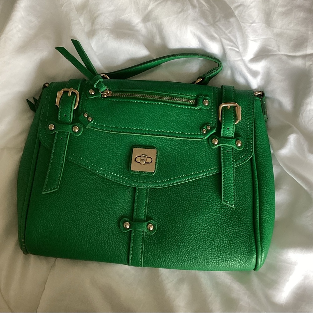 Green Coach Street Level Handbag